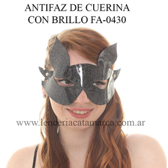 INFARTA ANTIFAZ CUERINA DE ZORRITA DESTELLO NEGRO CON BRILLO FA-0430-01-01