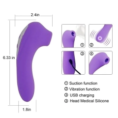 INFARTA SUCCIONADOR DE CLITORIS Y CONSOLADOR RECARGABLE FT-9C025 - comprar online