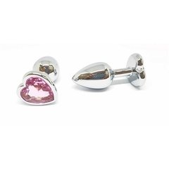 ST PLUG ANAL CHICO DE METAL CORAZON RY-013 PINK / SF-70797