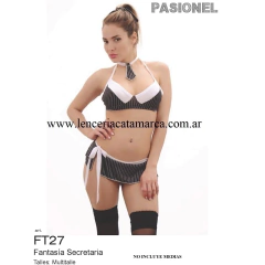 PASIONEL DISFRAZ SECRETARIA NEGRO FT27N - comprar online
