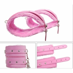 INFARTA KIT DE BONDAGE DE 7 PIEZAS CON PELUCHE ROSADO FTM-007-PK - comprar online