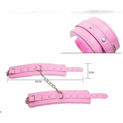 Imagen de INFARTA KIT DE BONDAGE DE 7 PIEZAS CON PELUCHE ROSADO FTM-007-PK