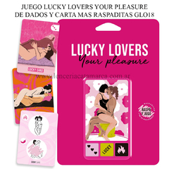 SEXITIVE JUEGO DE DADOS Y CARTAS Y RASPADITA LUCKY LOVERS YOUR PLEASURE GL018