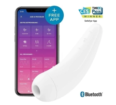 SATISFYER SUCCIONADOR DE CLITORIS RECARGABLE Y BLUETOOTH CURVY2+ J2018-U81-2 en internet