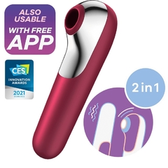 SATISFYER SUCCIONADOR DE CLITORIS RECARGABLE Y BLUETOOTH DUAL LOVE J2018-U99-2 - comprar online