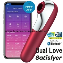 SATISFYER SUCCIONADOR DE CLITORIS RECARGABLE Y BLUETOOTH DUAL LOVE J2018-U99-2