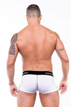 NARCISO MINI BOXER JAMES REC MICROFIBRA BLANCO - CATAMARCASEX LENCERIA Y SEX SHOP