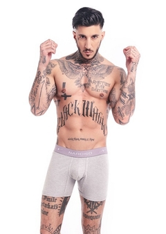NARCISO BOXER KLEIN LISOS DE ALGODÓN GRIS en internet