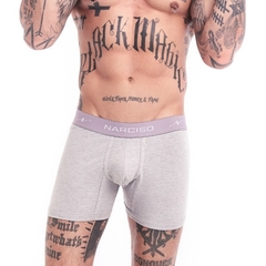 NARCISO BOXER KLEIN LISOS DE ALGODÓN GRIS