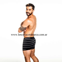 NARCISO BOXER KLEIN RAYA DE ALGODON NEGRO en internet