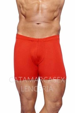 NARCISO BOXER KLEIN LISOS DE ALGODÓN ROJO - CATAMARCASEX LENCERIA Y SEX SHOP