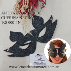 SADO ANTIFAZ ZORRITA DE CUERINA NEGRO KS 00011N