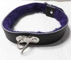 SADO COLLAR CUERO CON ARGOLLA Y PELUCHE KS20330L en internet