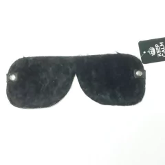 SADO ANTIFAZ CUERO CIEGO CON PELUCHE NEGRO KS25351N - comprar online