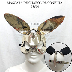 SADO ANTIFAZ CONEJITA DE CHAROL DORADO KS 35500D