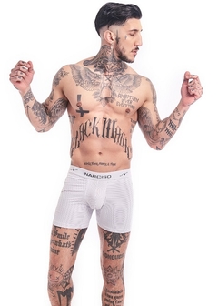 NARCISO BOXER LAZZY RAYAS 1000 DE MICROFIBRA BLANCO en internet