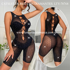ENTERITO DE RED CON DIAMANTES NEGRO LTY-78768