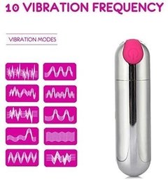 ST BALITA ESTIMULADORA CON VIBRADOR SILVER BULLET PINK RECARGABLE 10 VELOCIDADES LY72B01-027