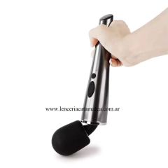 ST MASAJEADOR DE SILICONA RECARGABLE NEGRO LY98C01-011 - tienda online