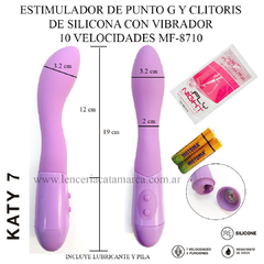 ST ESTIMULADOR DE PUNTO G VIBRADOR 10 VELOCIDADES KATY 7 MF-8710 PURPLE