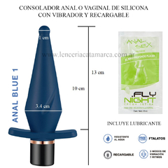 ST CONSOLADOR ANAL O VAGINAL CON VIBRADOR RECARGABLE MF-BV3-2