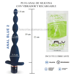 ST INEXPULSABLE ANAL CON VIBRADOR RECARGABLE MF-BV3-4