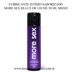 Botella de lubricante íntimo saborizado More Sex Dulce de Leche de 50 ml de la marca Sexitive.