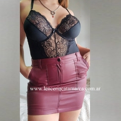 KITA BODY CON ARO DE LYCRA Y PUNTILLA NEGRO MONACON - CATAMARCASEX LENCERIA Y SEX SHOP