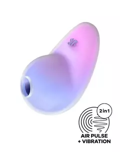 SATISFYER SUCCIONADOR DE CLITORIS 11 MODOS DE PRECION DE AIRE Y 12 MODOS DE VIBRACION RECARGABLE PIXIE DUST 6143