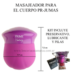 PRIME KIT DE MASAJEADOR DE SILICONA CON VIBRADOR PR-JUMAS