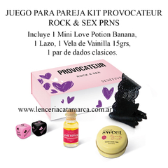 SEXITIVE JUEGO PARA PAREJA KIT PROVOCATEUR ROCK & SEX PRNS