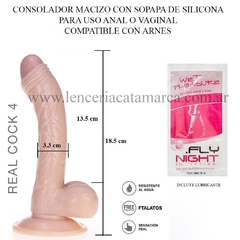 ST CONSOLADOR DE SILICONA CON SOPAPA DE REAL COCK 4 QY-M010