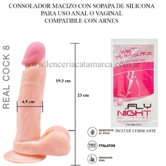 ST CONSOLADOR DE SILICONA CON SOPAPA DE REAL COCK 8 QY-M032 - comprar online