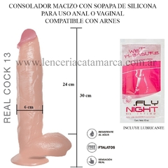 ST CONSOLADOR DE SILICONA GIGANTE CON SOPAPA DE REAL COCK 13 QY-M041