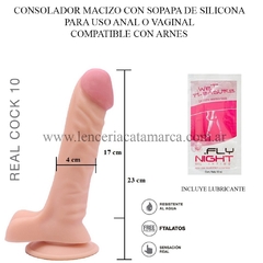 ST CONSOLADOR DE SILICONA CON SOPAPA DE REAL COCK 10 QY-M115