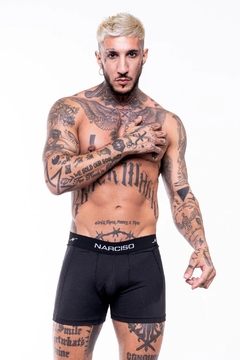 NARCISO BOXER RAKIA SOFT ALGODON NEGRO - comprar online