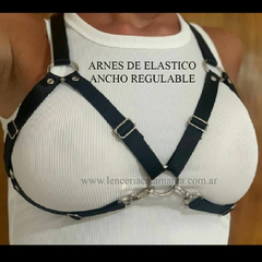 ARNES SUPERIOR CON TIRAS DE ELASTICO ANCHO REGULABLE NEGRO 010N