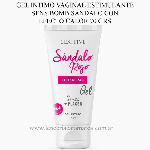 SEXITIVE GEL LUBRICANTE ESTIMULANTE DE SANDALO ROJO 70GR S02
