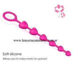 S-HANDE BOLITAS INEXPULSABLE ANAL Y ANILLO PENEANO SHD-S017 FUCSIA