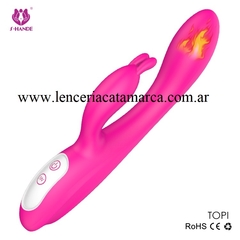 S-HANDE DOBLE ESTIMULADOR VIBRADOR CON CALOR DE SILICONA SHD-S103 en internet