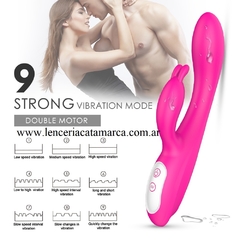 S-HANDE DOBLE ESTIMULADOR VIBRADOR CON CALOR DE SILICONA SHD-S103 - CATAMARCASEX LENCERIA Y SEX SHOP