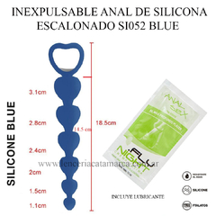 ST INEXPULSABLE ANAL DE SILICONA SI052 BLUE