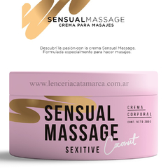 SEXITIVE CREMA CORPORAL SENSUAL MASSAGE COCONUT 200G SM04