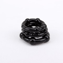 ST ANILLOS PENEANOS DE SILICONA X 3 NEGRO ST-330300015 SWD191 BLACK - CATAMARCASEX LENCERIA Y SEX SHOP
