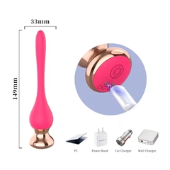 ST PLUG ANAL CHICO DE SILICONA CON 10 MODOS DE VIBRACION CESAR ST-AN-0282 - comprar online