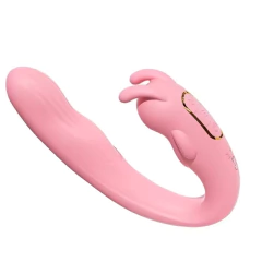 ST DOBLE ESTIMULADOR U CON 10 MODOS DE VIBRACION RECARGABLE 2 MOTOR MELANY ST-CP-0024 en internet