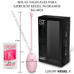 ST BOLA VAGINALE LUXURY KEGEL 1 50 GR ST-KG 0034 ROSA