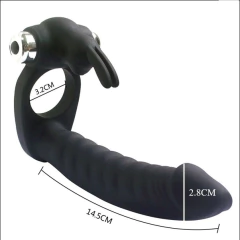 ST ANILLO PENEANO PARA DOBLE PENETRACION CON 10 MODOS DE VIBRACION RECARGABLE TOMY ST-KIT-0017 - CATAMARCASEX LENCERIA Y SEX SHOP