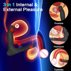 ST CONSOLADOR ESTIMULADOR ANAL O VAGINAL CON 10 MODOS DE VIBRACION Y 10 MODOS DE MOVIMIENTO CON CONTROL REMOTO RECARGABLE ST-PR-0070 - tienda online