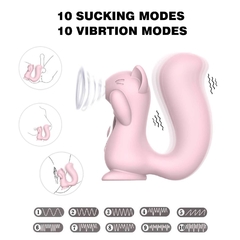 ST ESTIMULADOR SUCCIONADOR DE CLITORIS CON VIBRADOR EN LA COLA ARDILLA ANA 12 ST-SU-0040 - comprar online